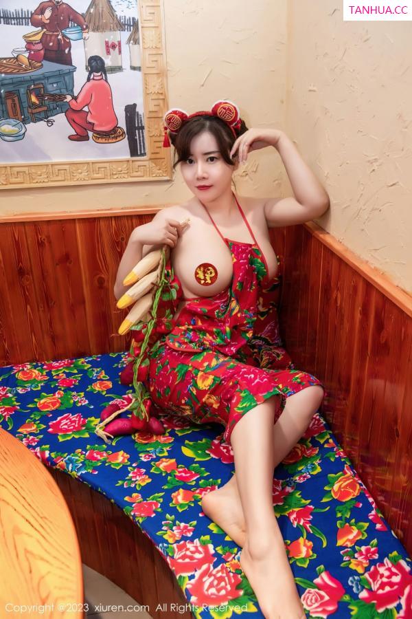 王格 王婉悠 [XiuRen]高清写真图 2023.01.12 No.6121 王婉悠Queen 布兜美臀第6张图片